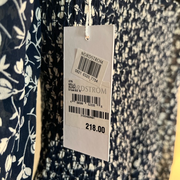 NWT Reformation navy and white dress - Picture 3 of 8